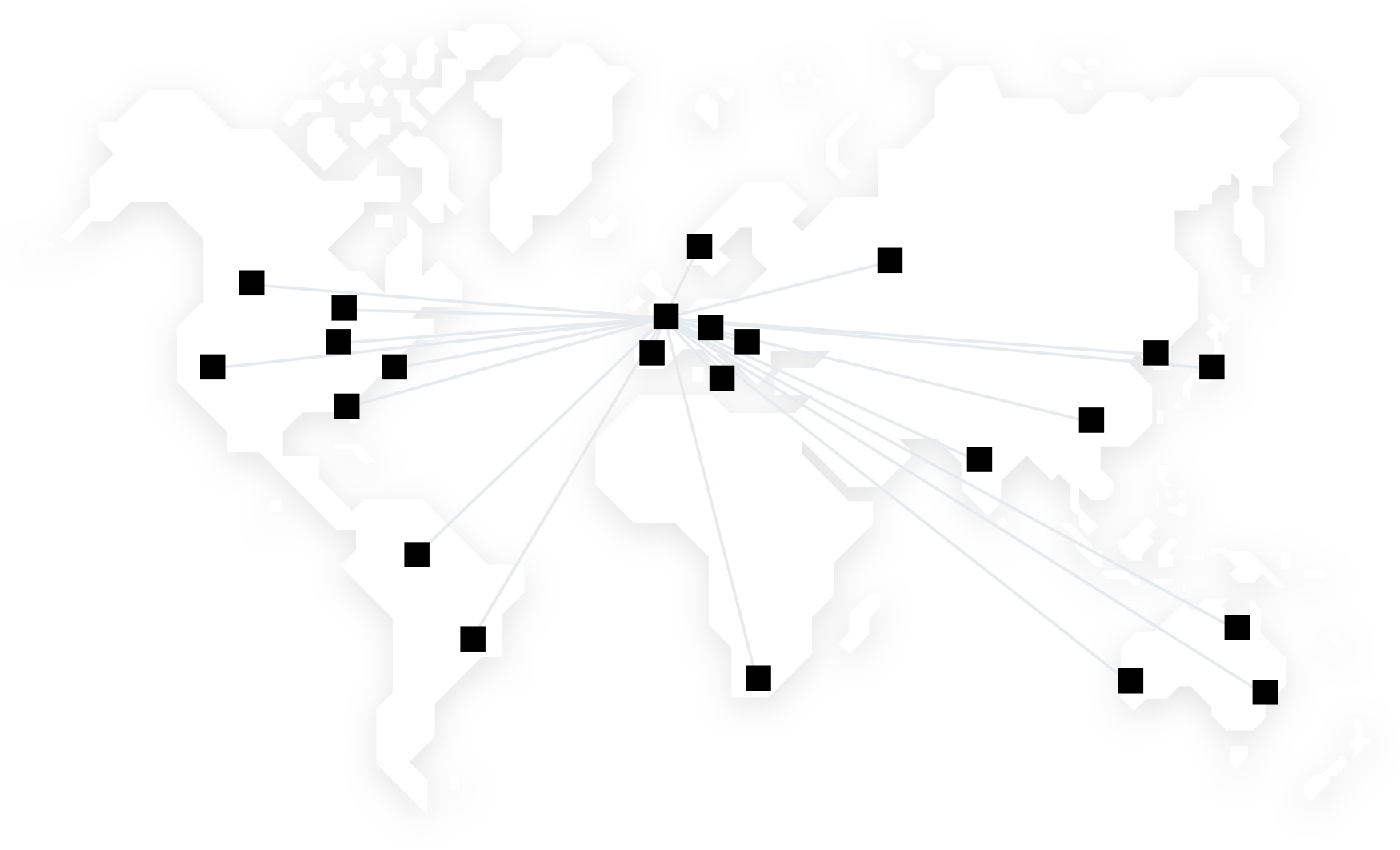 International payments infographic map